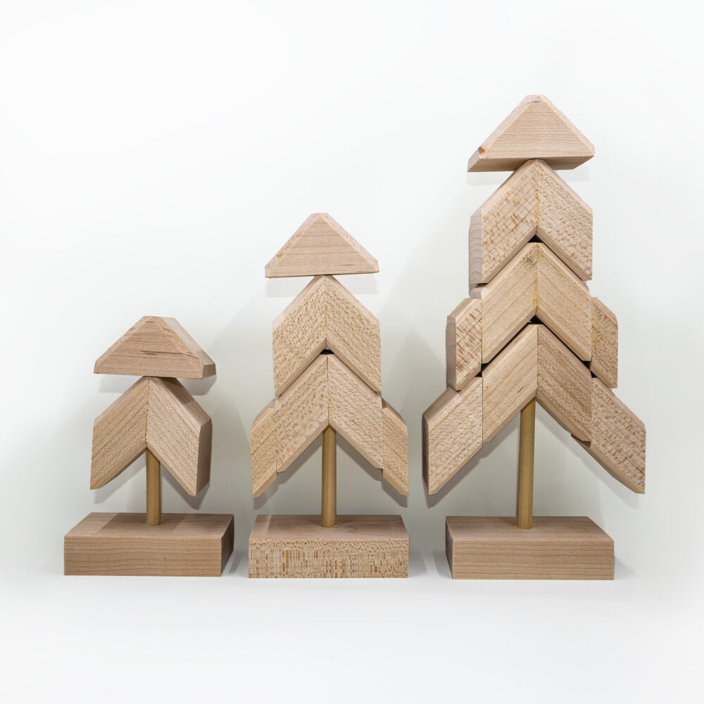 Unit Block Trees - all three sizes